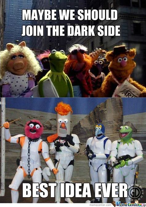 The Muppets Strikes Back Muppets Funny Memes Dark Side
