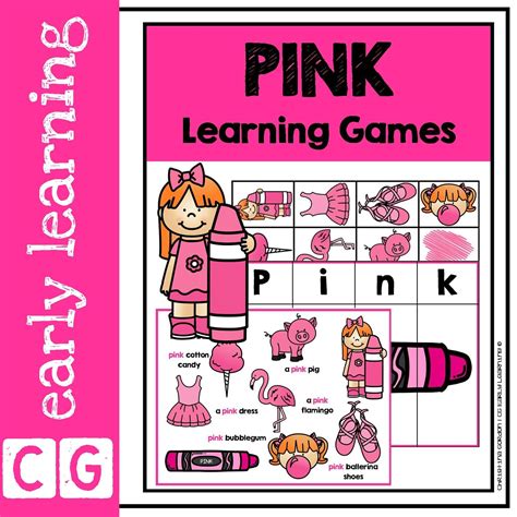 Color Activities For Centers And Learning For Prekkindergarten Pink