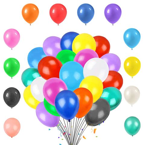 Buy Tomario 120 Assorted Party Balloons 12 Inches 12 Kinds Of Rainbow