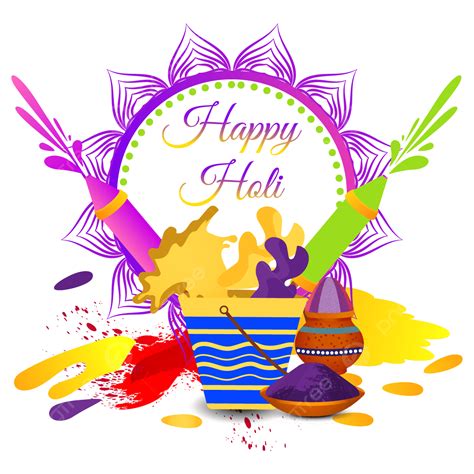 Happy Holi Poster Vector Art Png Happy Holi Background Design Design