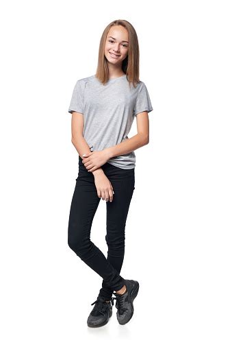 Teen Girl In Full Length Standing Stock Photo Download Image Now Istock