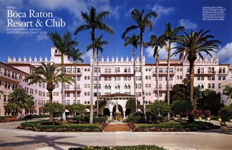 Boca Raton Resort And Club Architectural Digest July 2005
