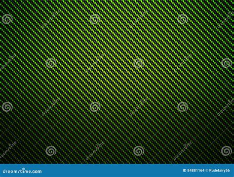 Abstract Green Carbon Fiber Textured Material Design Stock Illustration