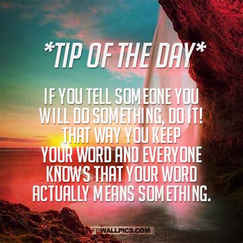 Tip Of The Day Quotes Quotesgram