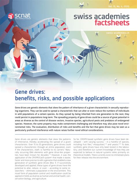 Pdf Gene Drives Benefits Risks And Possible Applications