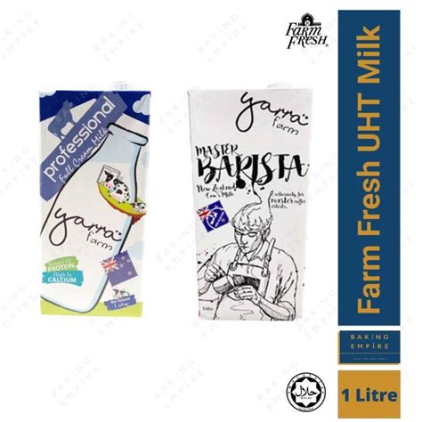 Farm Fresh Yarra UHT Full Cream Milk 1 Litre Farm Fresh Yarra Master Barista UHT Milk 1 Litre