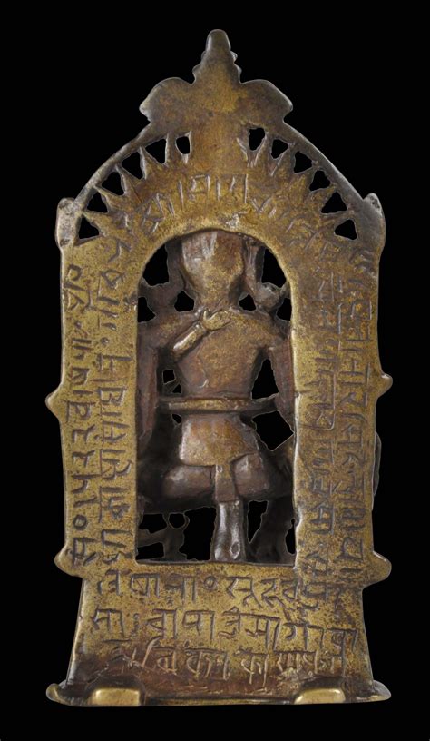 Inscribed Jain Bronze Ambika Shrine Michael Backman Ltd Bronze