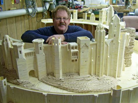 This post may contain affiliate links. Minas Tirith Matchstick Model from Lord of the Rings ...