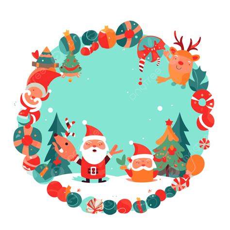 Borde De Navidad Vector Png Dibujos Pegatina Clipart Navidad Png Y