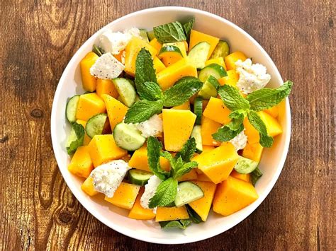 Summertime Cantaloupe Salad Hearty Food Talks