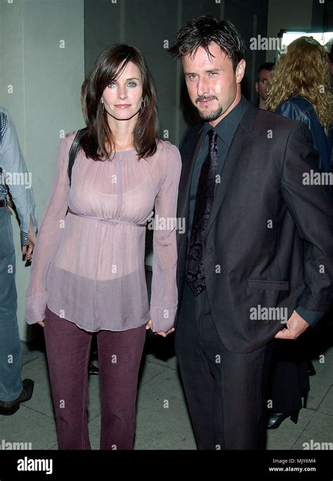 Courtney Arquette Cox And Husband David Arquette Arriving At The Grey