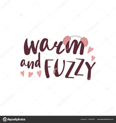 warm and fuzzy quotes warm and fuzzy quote — stock vector © maria skrigan 170352768