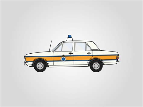 70s British Police Car By Mike Ogle On Dribbble