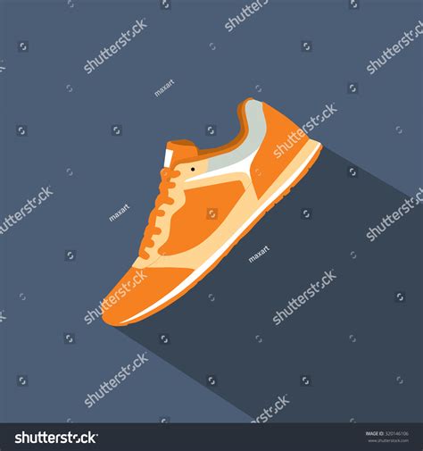 Running Shoes Retro Shoes Vector Stock Vector Royalty Free 320146106