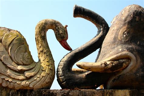 Elephant Swan Stone Free Photo On Pixabay