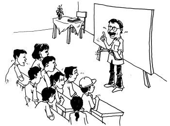 Gambar lucu buat status dan komen. Karikatur: Kegiatan Belajar Mengajar (KBM) | ASOLLOLE