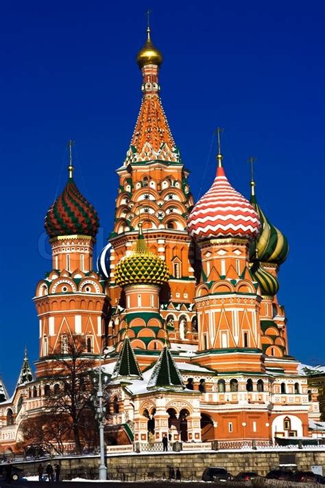 Peter und paul in moskau. Basilius-Kathedrale am Roten Platz, Moskau, Russland ...