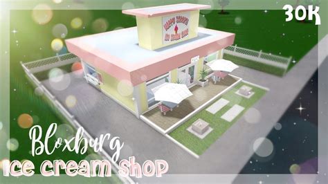 Ice Cream Shop Bloxburg Speed Build Simply Kenn Youtube