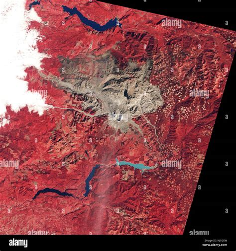 Site Of The Mount St Helens Volcanic Eruption As It Appeared In 1980