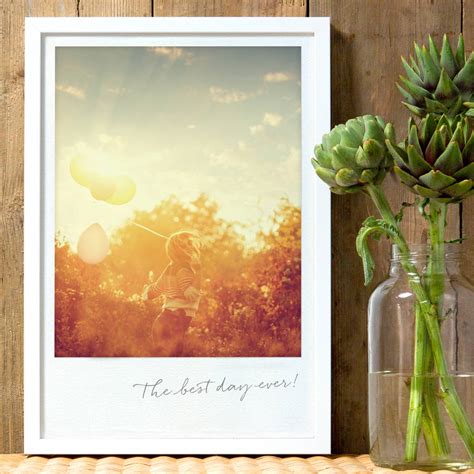 Vintage Style Personalised Photo Print By The Drifting Bear Co