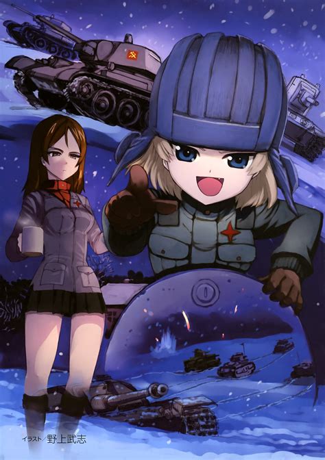 Katyusha And Nonna Girls Und Panzer Drawn By Nogamitakeshi Danbooru