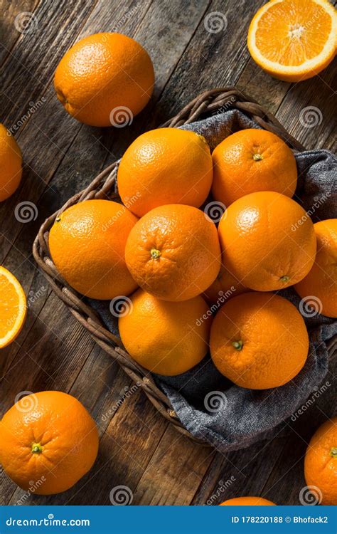 Raw Organic Fresh Oranges Stock Photo Image Of Food 178220188