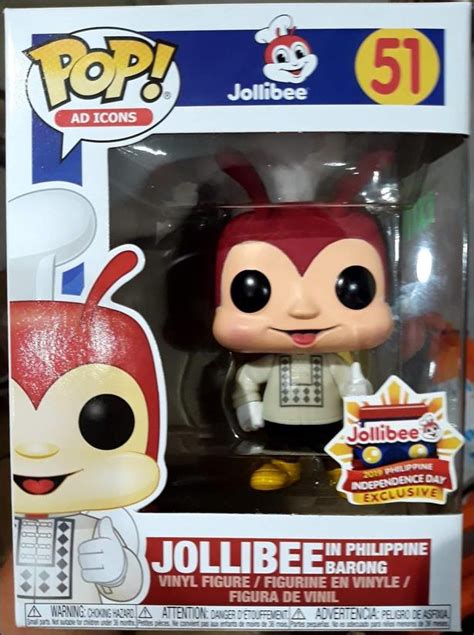 Pop Ad Icons Jollibee In Philippine Barong Jan 2019 Action Figure By