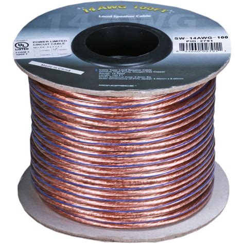 Monoprice Speaker Wirecable 100 Feet 14 Gauge Awg 2 Conductor