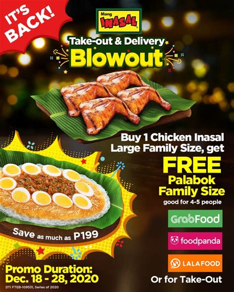 Mang Inasal Free Palabok Blowout Promo Is Back Manila On Sale
