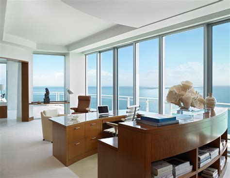 Ocean Penthouse Miami Beach Contemporary Home Office Miami By