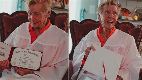 91 Year Old Grandma Finally Gets Her Long Awaited High School Diploma