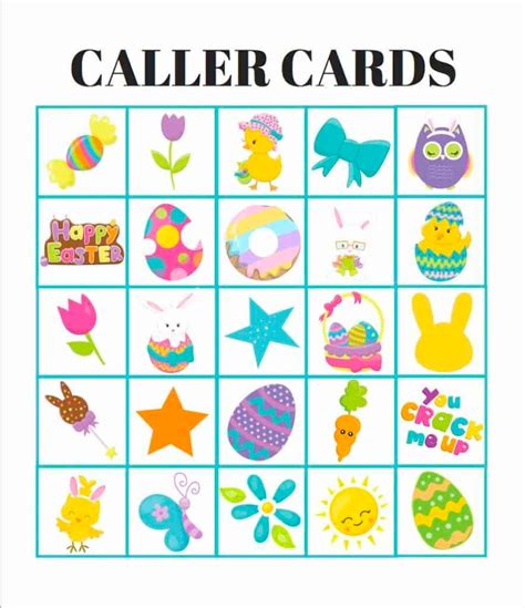 Free Printable Easter Bingo Cards Easter Printables Free Easter