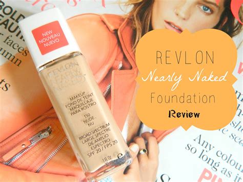 Revlon Nearly Naked Foundation REVIEW A Spoonful Of Hope