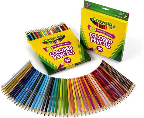Crayola 50 Count Colored Pencils 2 Pack Mx Juguetes Y