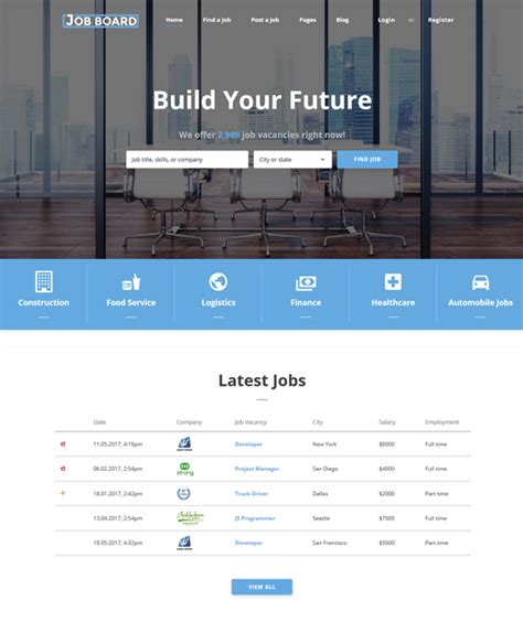 Of The Best Bootstrap Templates For Job Boards Employment Websites