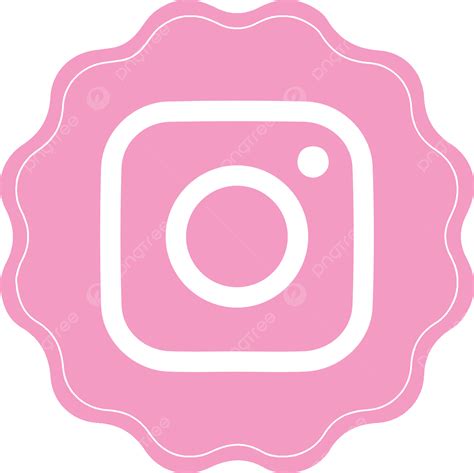 Fundo Transparente Do Desenho Do ícone Rosa Instagram PNG Símbolo