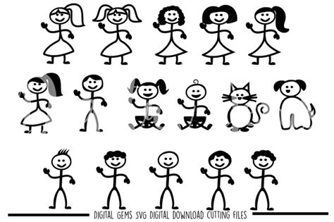 Map, target, audience, tech, tuning, support, video, player, site, coding, target, audience, game, developing. Stick figure SVG / DXF / EPS / PNG Files By Digital Gems ...