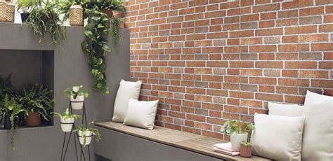 Old Brick Effect Wall Tiles Wall Design Ideas