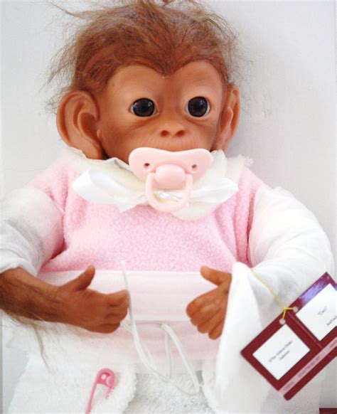 Collectible Ashton Drake Galleries Poseable Lifelike Baby Monkey Doll