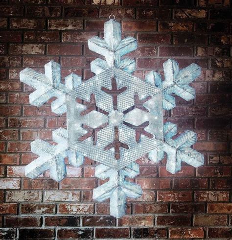 Giant Snowflake Gorgeous As An Outdoor Christmas Decoration When Its