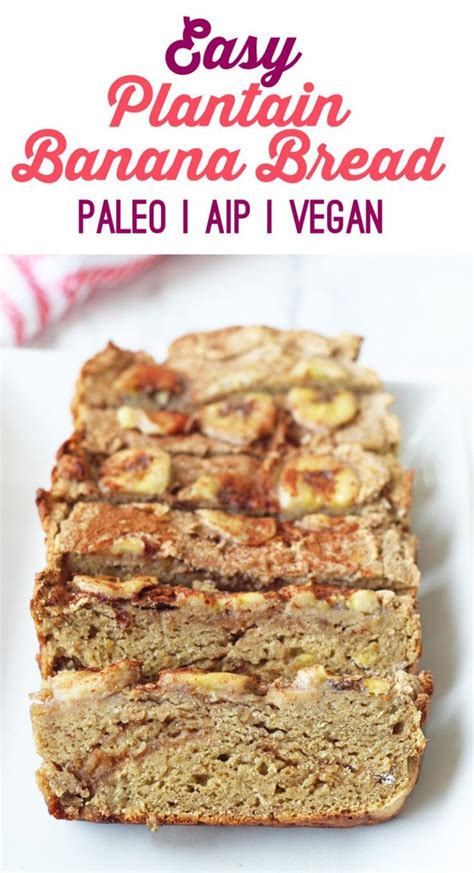 If you slice it straight out of the oven it's going to be very soft and delicate. Plantain Banana Bread (Paleo, AIP, Vegan) | Recipe | Paleo ...