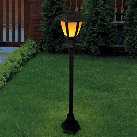 Bright Garden Solar Flame Lamp Post Light Buy Online At