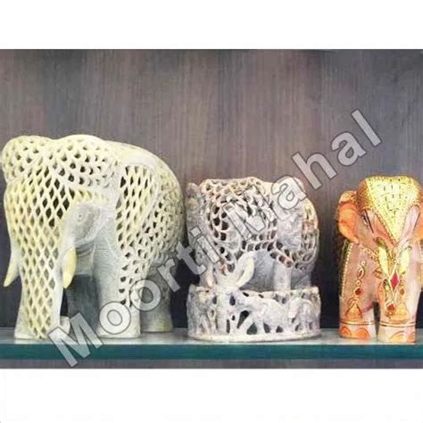 Marble Decorative Designer Elephant Statue For Interior Decor At Rs