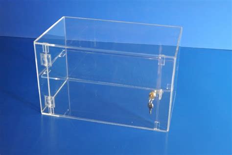 Acrylic Perspex Lockable Display Cabinet 300 X 500 X 300 Etsy Uk