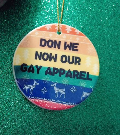 don we now our gay apparel lgbt christmas ornament etsy