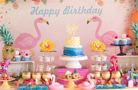 Tiki party flamenco party luau birthday tropical birthday party pool party flamingo theme flamingo themed party party decorations. Kara's Party Ideas Tropical Flamingo Birthday Party | Kara ...
