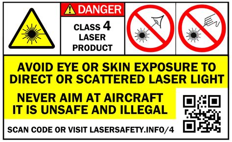 Class 4 Labels Laser Safety Facts