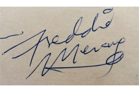 Freddie Mercury Autograph Authentic Queen Autographs