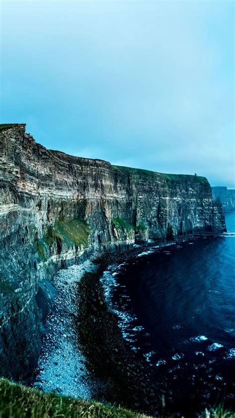 Download Wallpaper 1350x2400 Liscannor Ireland Rocks Sea Shore Iphone 876s6 For