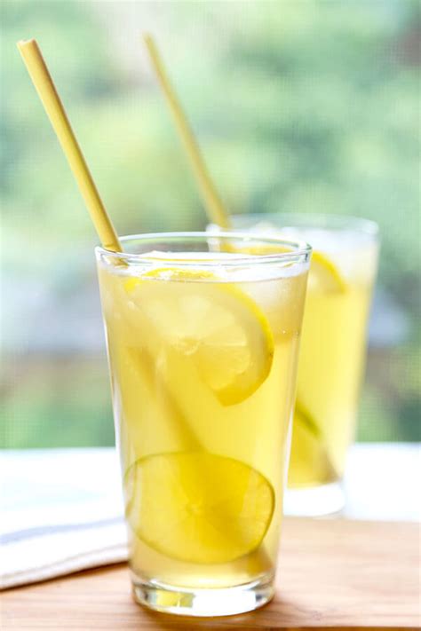 Lemongrass Iced Green Tea Recipe Pickled Plum Food And Drinks